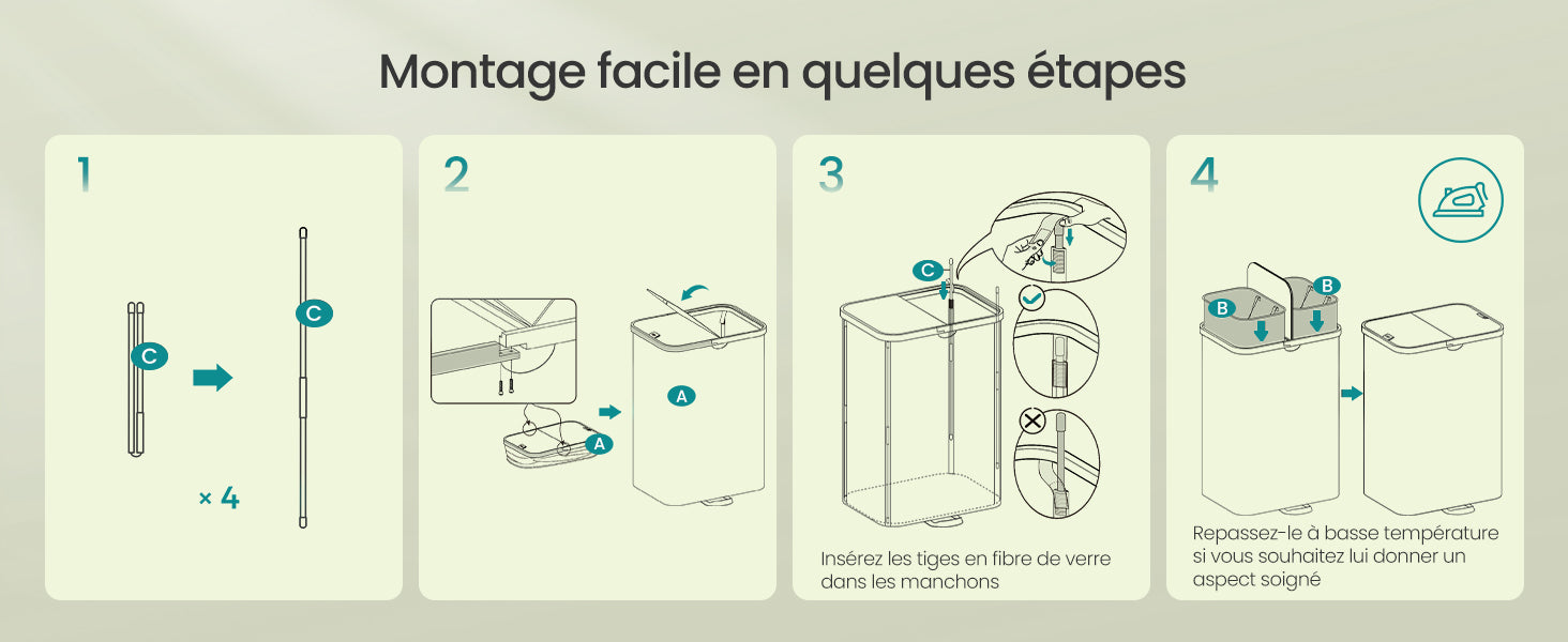 Double panier à linge