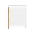 Panier à linge bois blanc