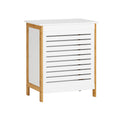 Panier à linge bois blanc