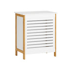 Panier à linge bois blanc