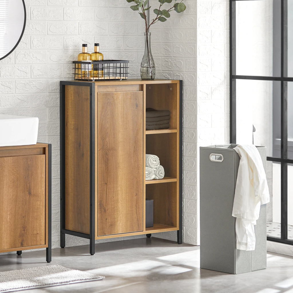 Meuble avec panier à linge intégré