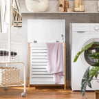 Panier à linge bois blanc