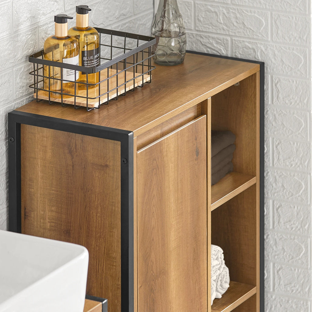Meuble avec panier à linge intégré