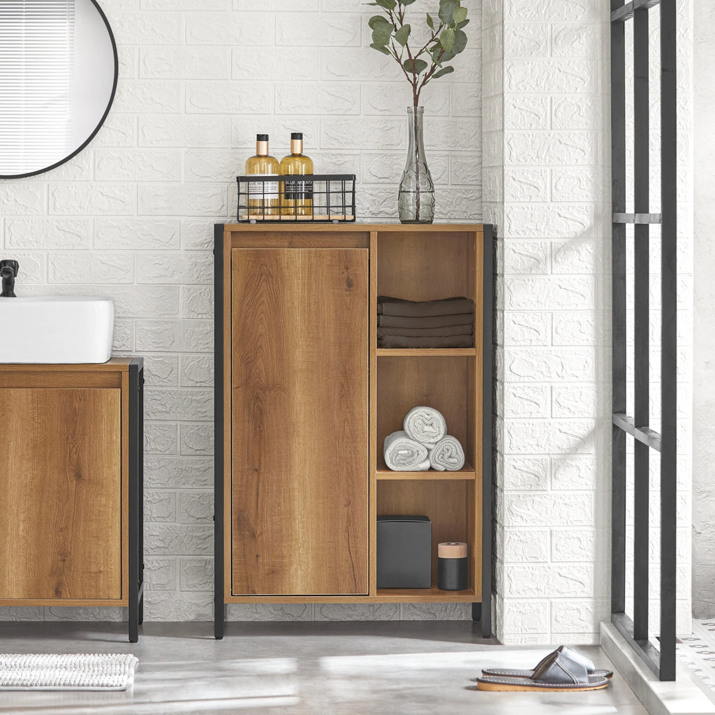 Meuble avec panier à linge intégré