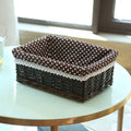Panier rotin rectangulaire