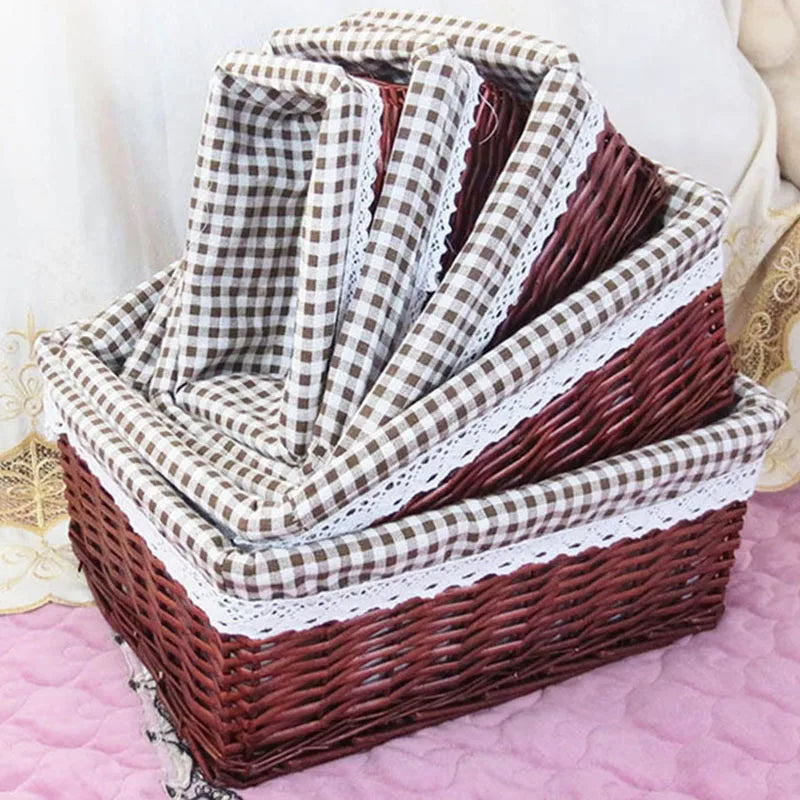 Grand panier en rotin