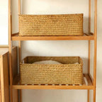 Panier de rangement en jonc de mer