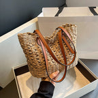Sac panier en paille