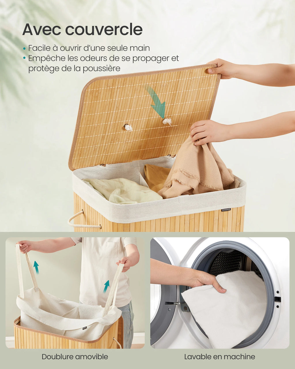Panière à linge double