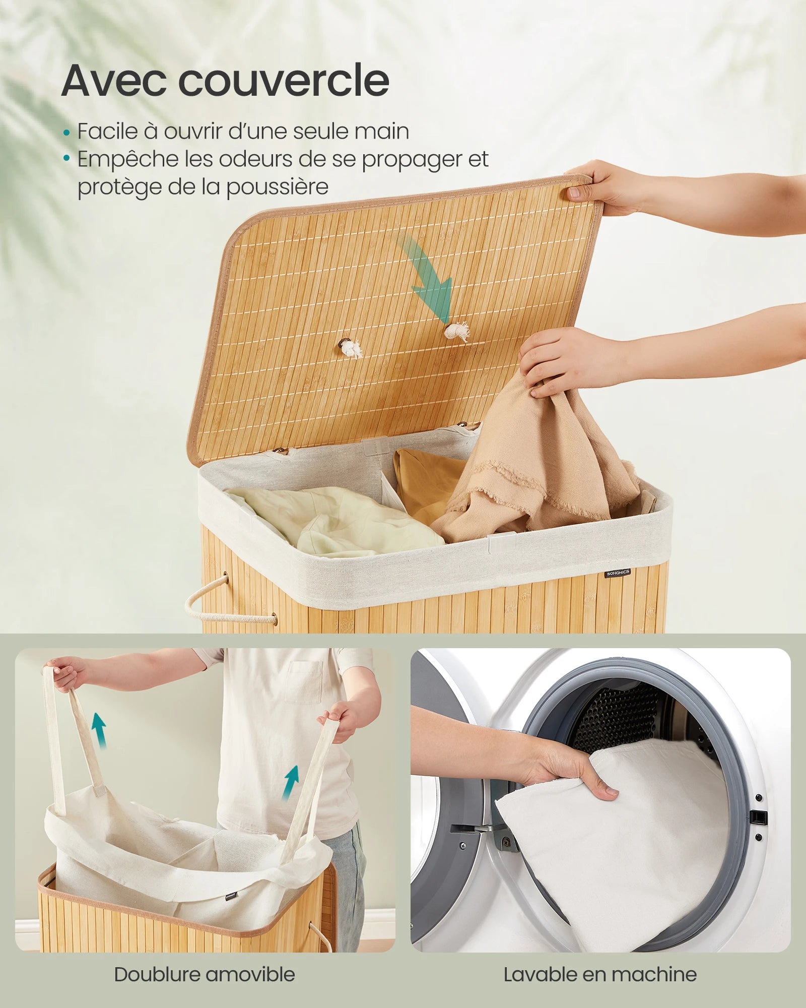 Panière à linge double