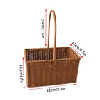 Panier à buche en osier