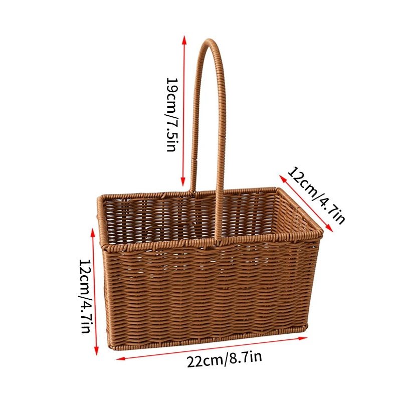 Panier à buche en osier
