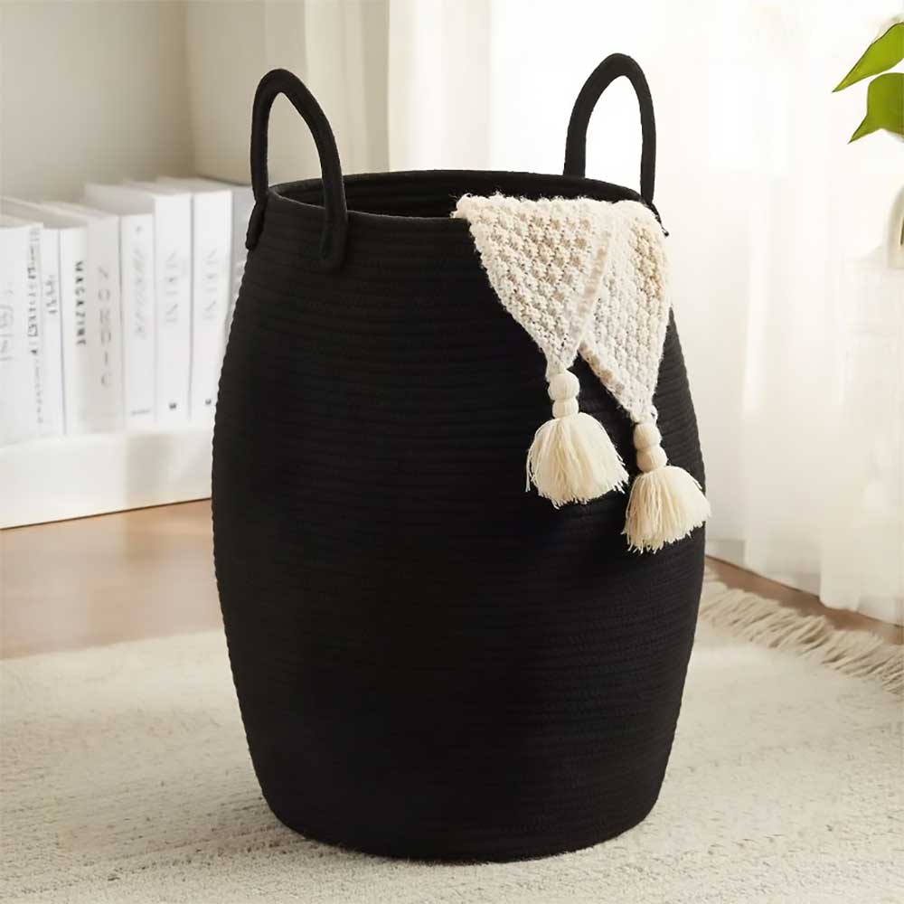 Panier à linge noir