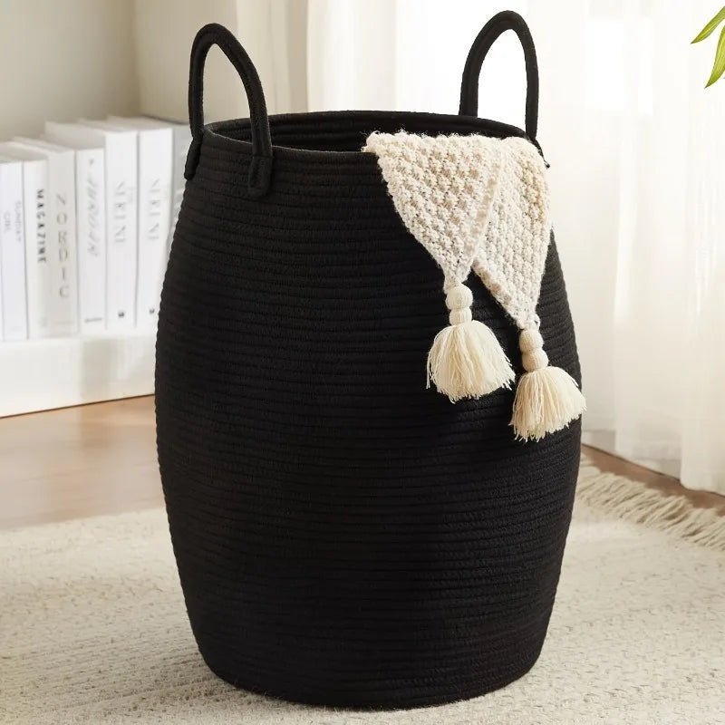 Panier à linge noir