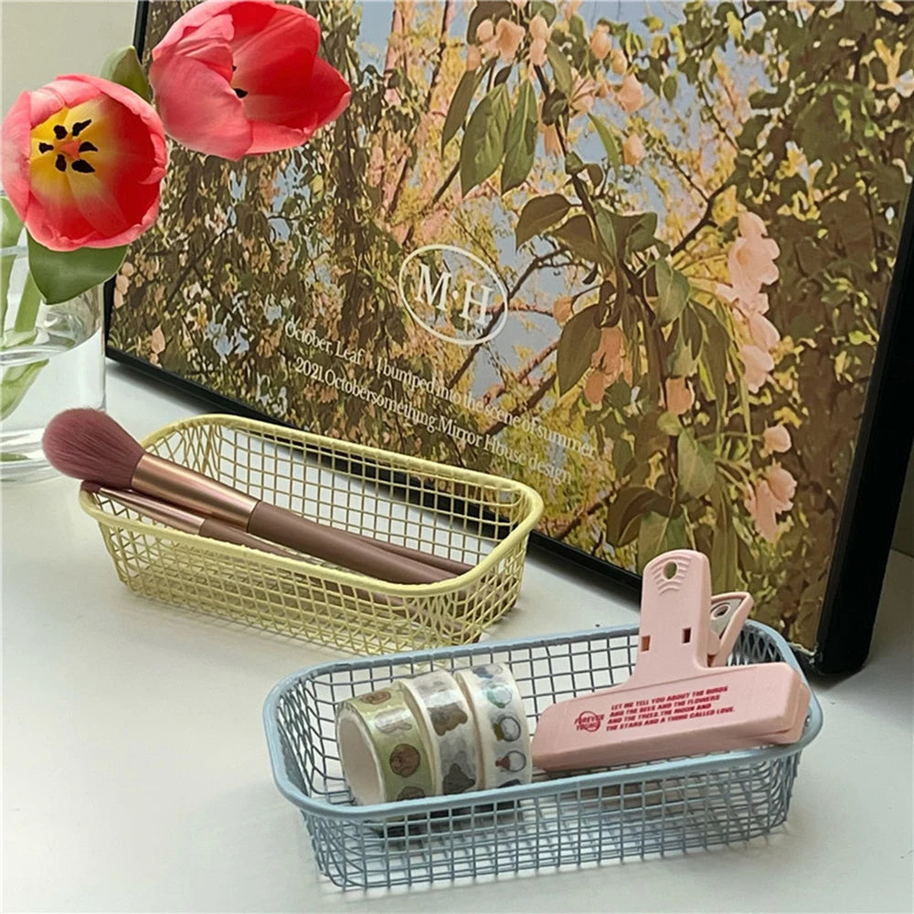 Petit panier de rangement rectangulaire