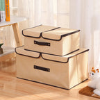 Grand panier de rangement avec couvercle