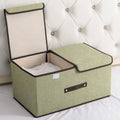 Grand panier de rangement avec couvercle