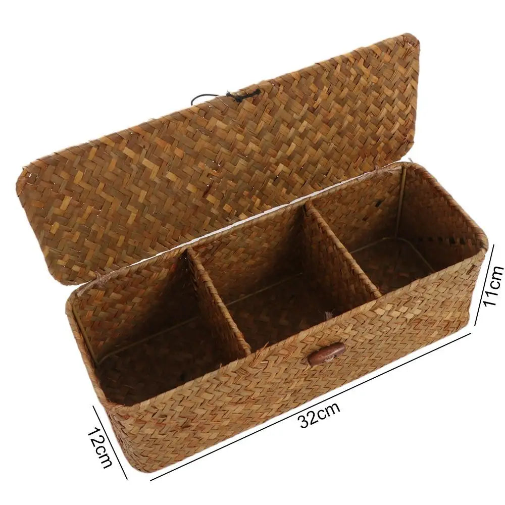 Petit panier de rangement avec couvercle