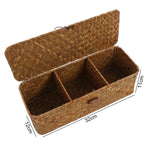 Petit panier de rangement avec couvercle