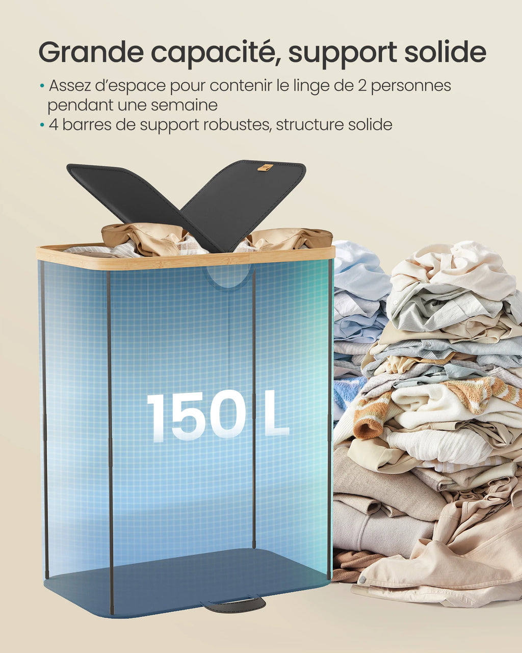Double panier à linge