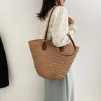 Panier sac en osier