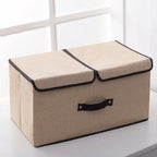 Grand panier de rangement avec couvercle