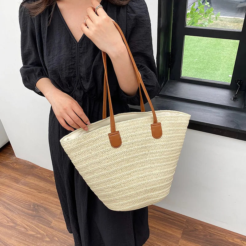 Panier sac en osier