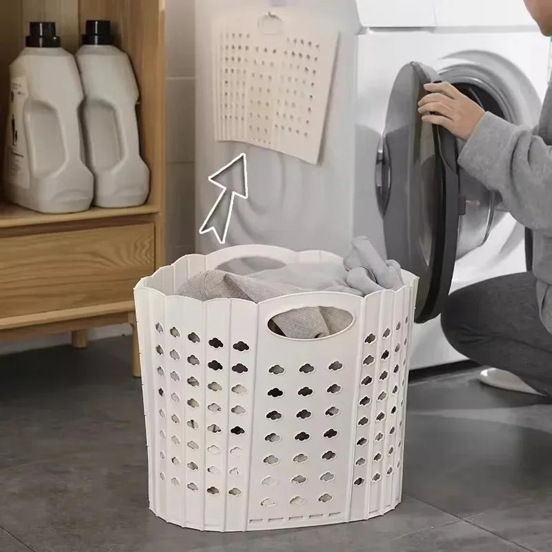 Panier à linge sale en plastique