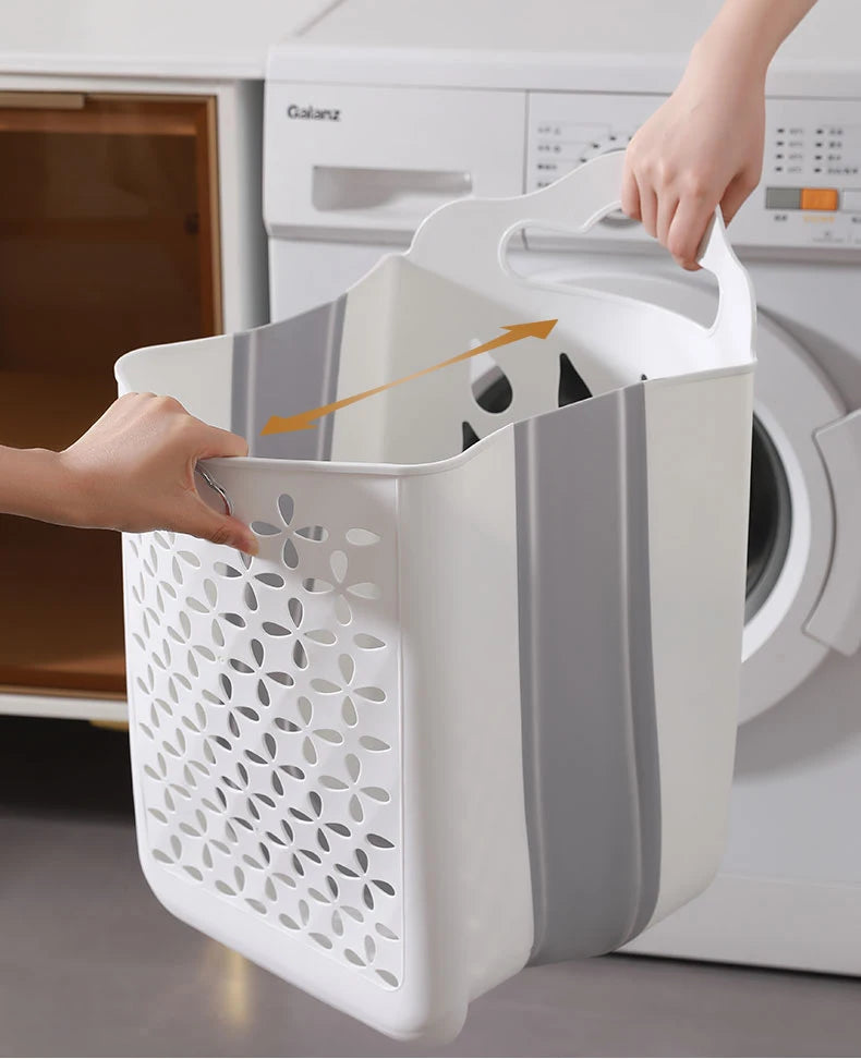 Panière à linge en plastique