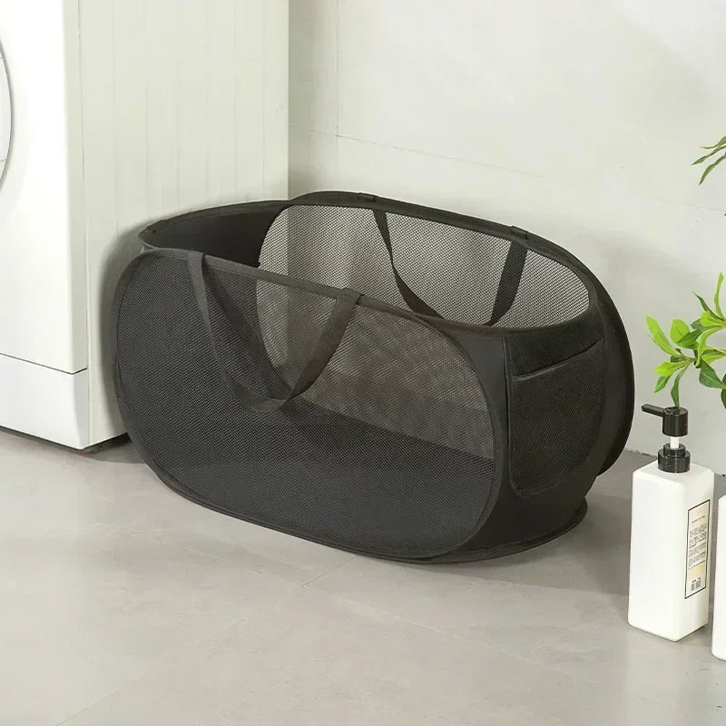 Panier à linge en tissu pliable