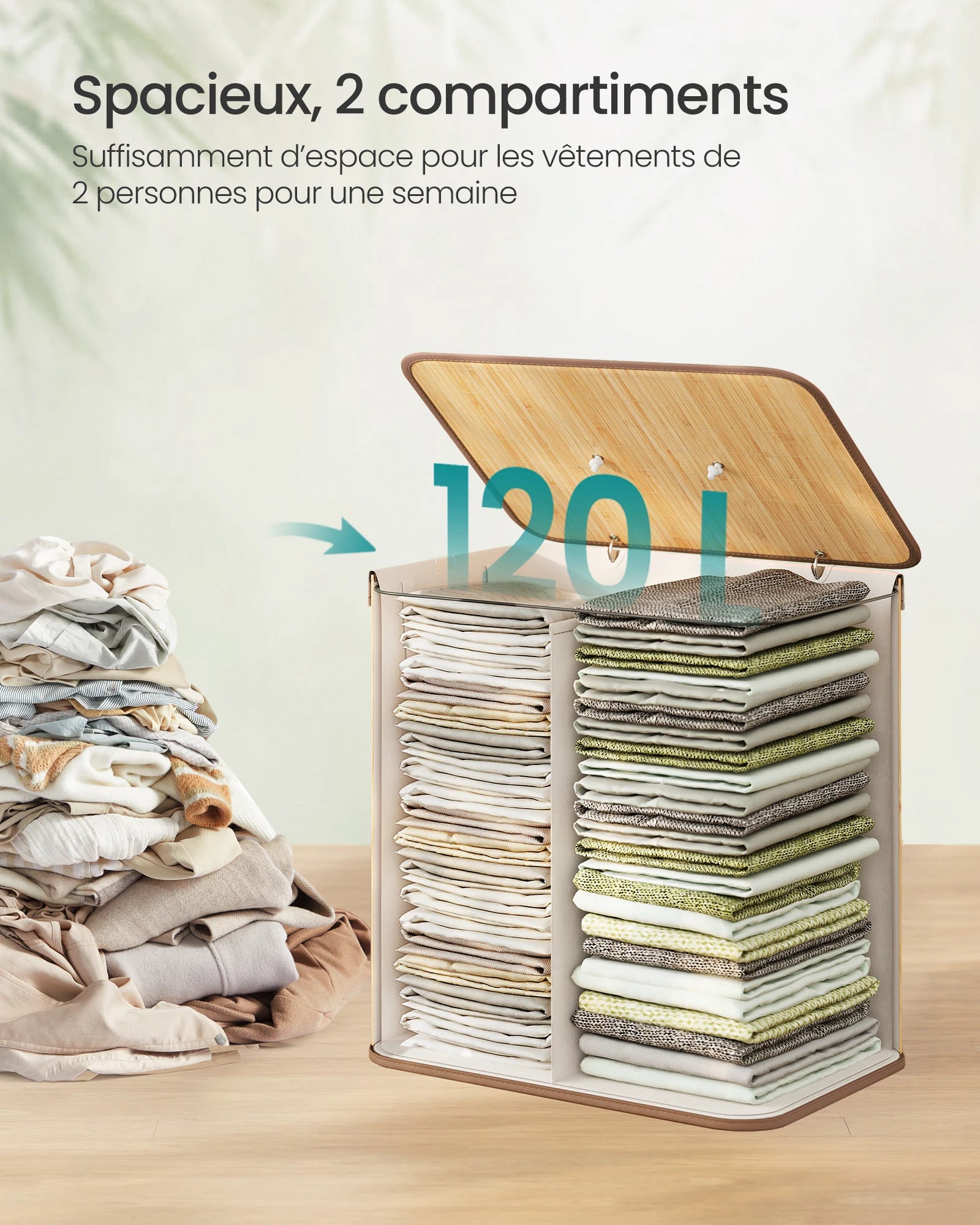 Panière à linge double