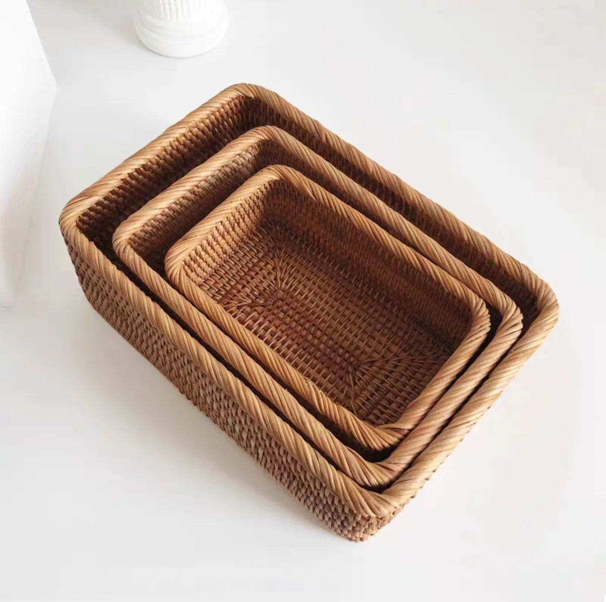 Panier de rangement rectangulaire