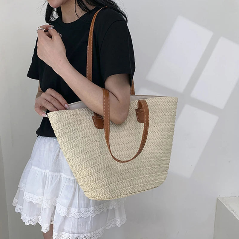 Sac panier osier chic
