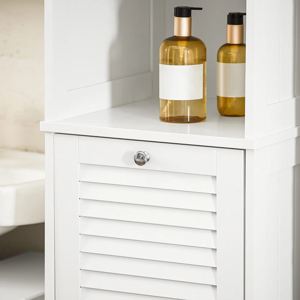 Meuble salle de bain avec panier à linge