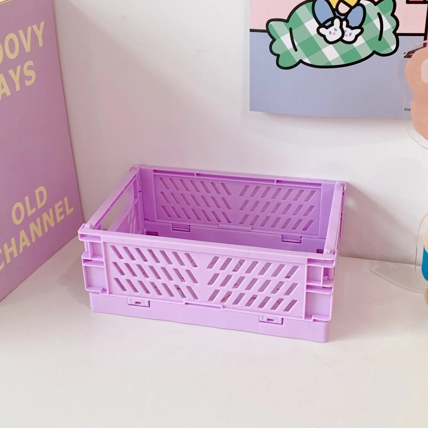 Panier de rangement pliable