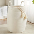 Panier à linge blanc
