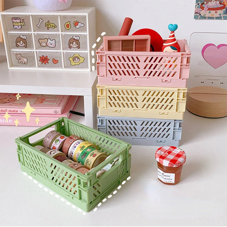 Panier de rangement pliable