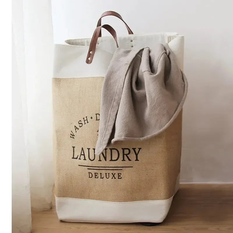Panière à linge rectangulaire