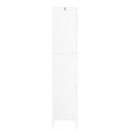 Meuble colonne salle de bain avec panier à linge