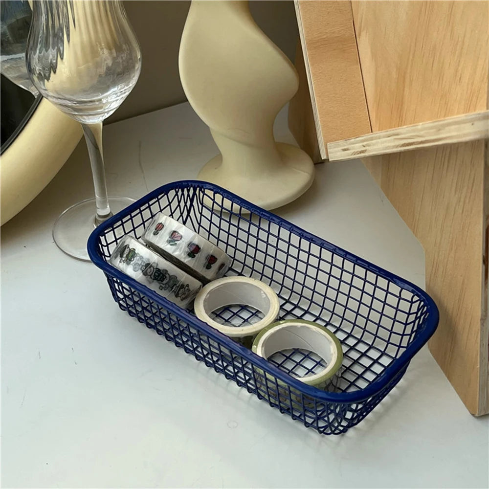 Petit panier de rangement rectangulaire