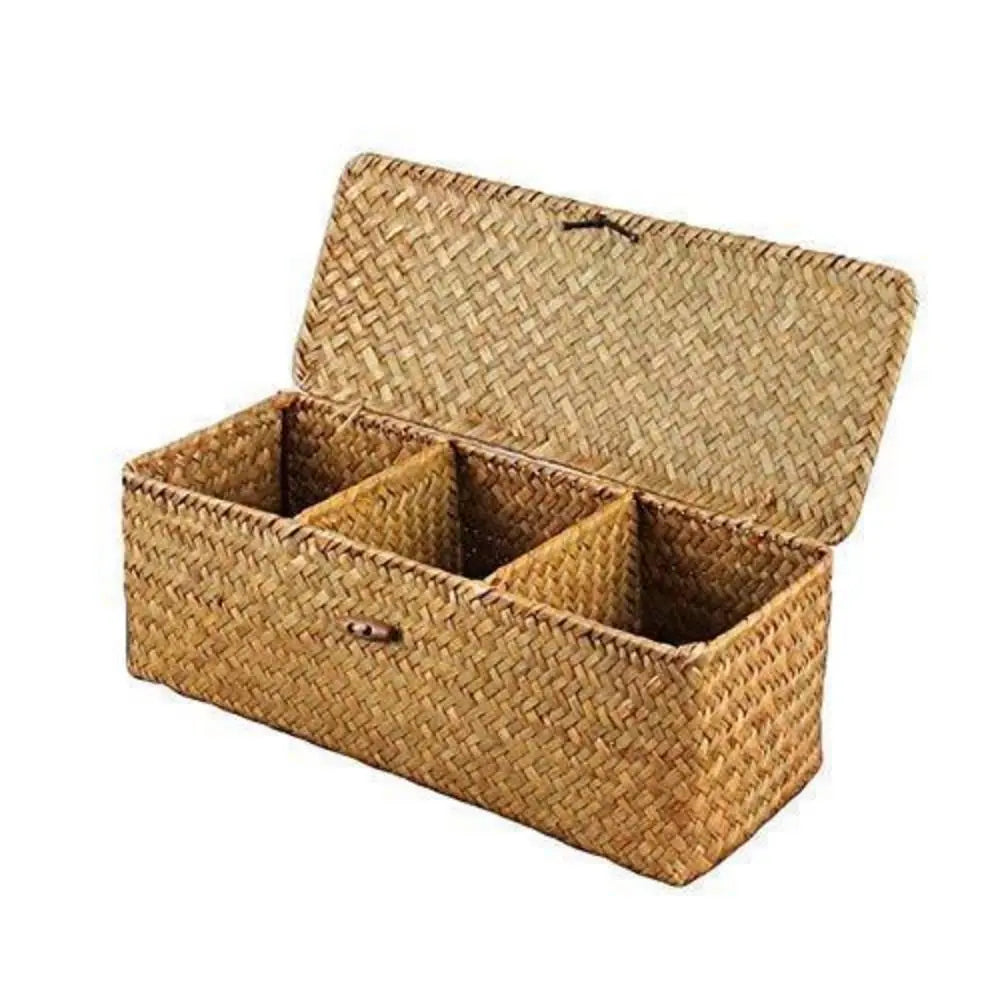Petit panier de rangement avec couvercle