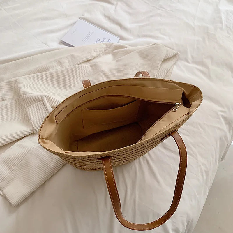 Panier sac en osier