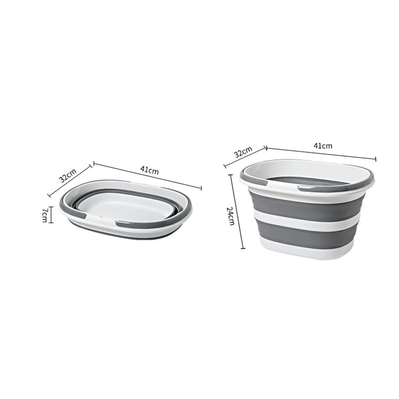 Panier à linge plastique pliable