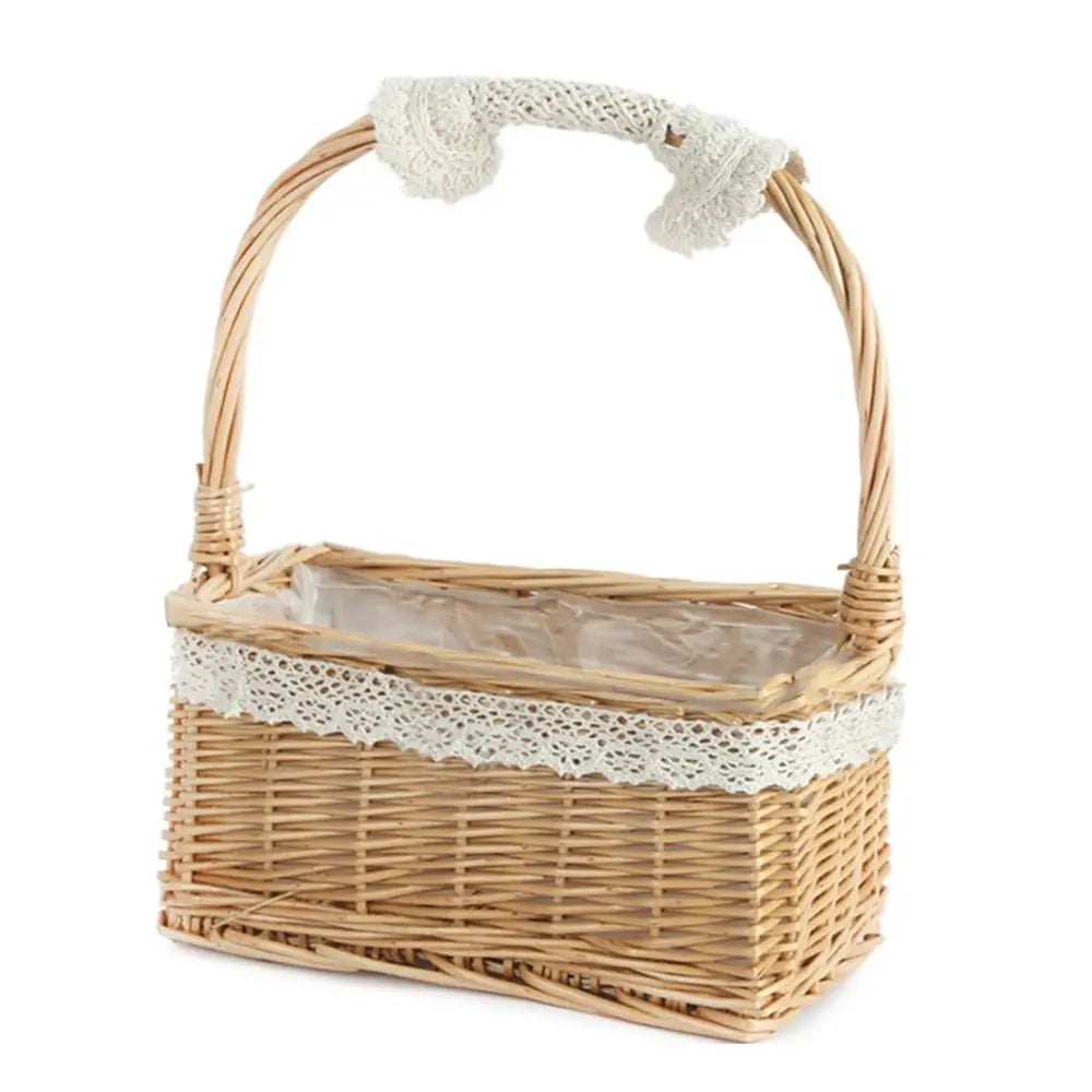 Panier carré en osier