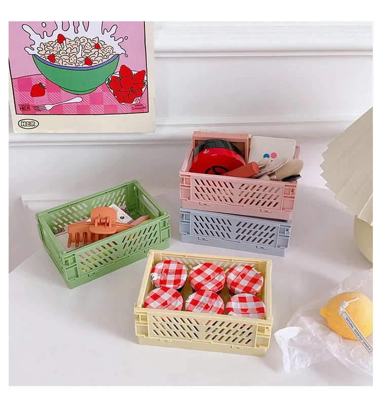 Panier de rangement pliable