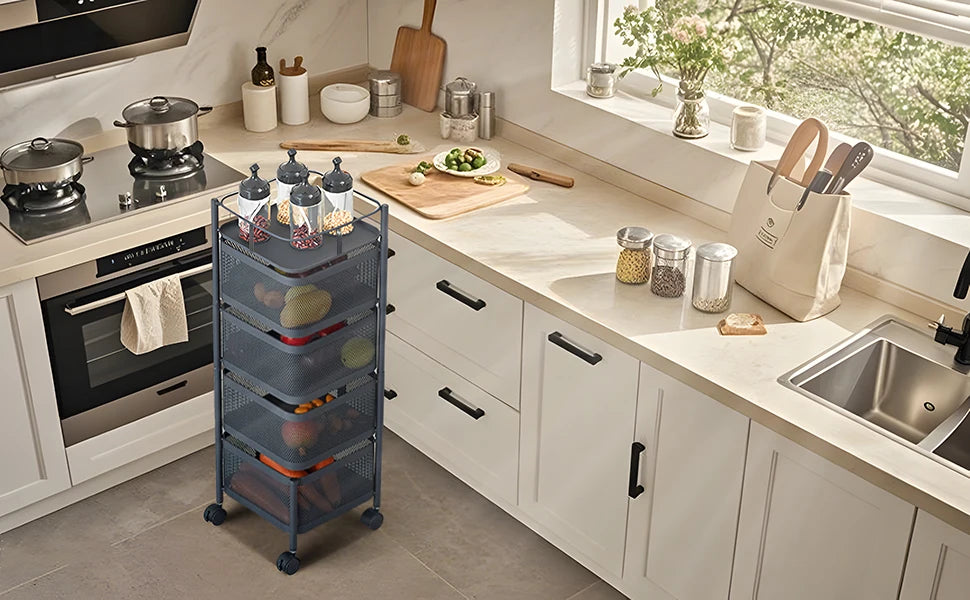 Meuble avec panier de rangement