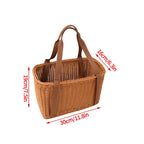 Grand panier effet osier pour pique-nique