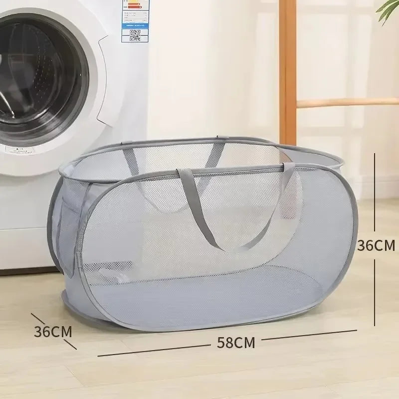 Panier à linge en tissu pliable