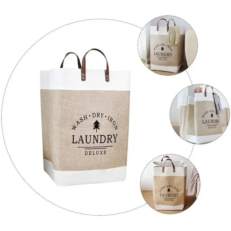 Panière à linge rectangulaire