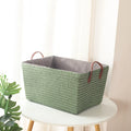 Grand panier effet osier pour rangement